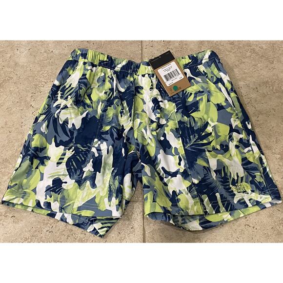 The North Face Tie Dye Shorts Hawaiian Men’s Floral Class V Pull-On Size M NEW - Picture 1 of 2